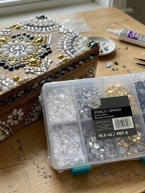 Bead Landing Acrylic Gems Jewels Flat Back Rhinestones Craft Beads 16.9 oz 480g